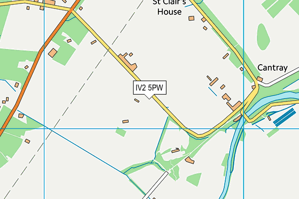 IV2 5PW map - OS VectorMap District (Ordnance Survey)