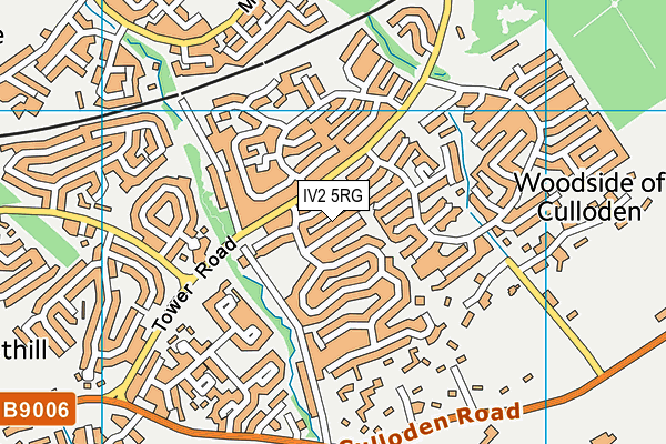 IV2 5RG map - OS VectorMap District (Ordnance Survey)