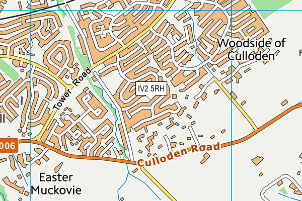 IV2 5RH map - OS VectorMap District (Ordnance Survey)