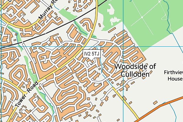 IV2 5TJ map - OS VectorMap District (Ordnance Survey)