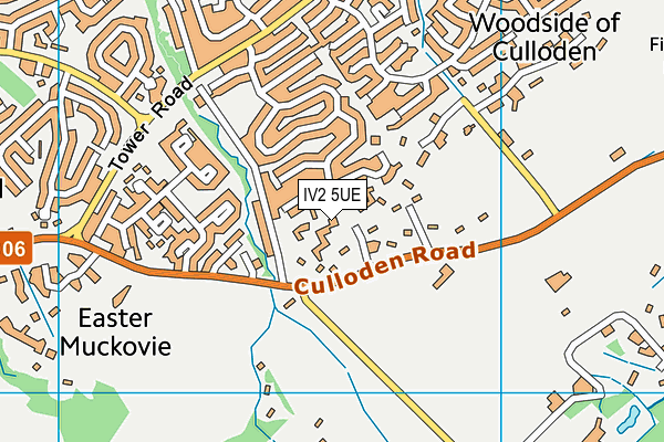 IV2 5UE map - OS VectorMap District (Ordnance Survey)