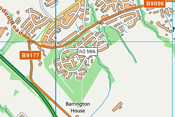 IV2 5WA map - OS VectorMap District (Ordnance Survey)