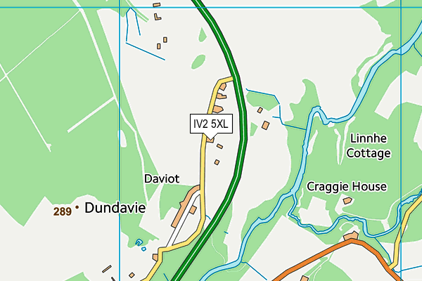 IV2 5XL map - OS VectorMap District (Ordnance Survey)