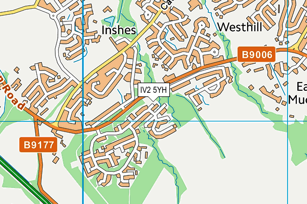 IV2 5YH map - OS VectorMap District (Ordnance Survey)