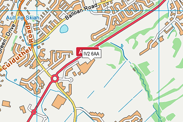 IV2 6AA map - OS VectorMap District (Ordnance Survey)