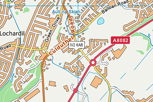 IV2 6AB map - OS VectorMap District (Ordnance Survey)
