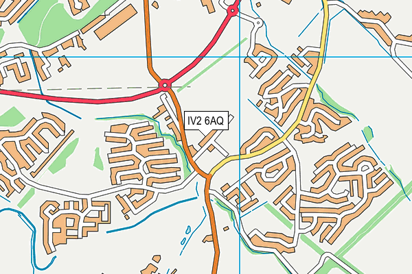 IV2 6AQ map - OS VectorMap District (Ordnance Survey)