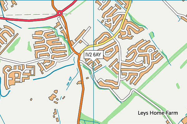 IV2 6AY map - OS VectorMap District (Ordnance Survey)