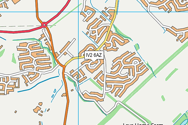 IV2 6AZ map - OS VectorMap District (Ordnance Survey)