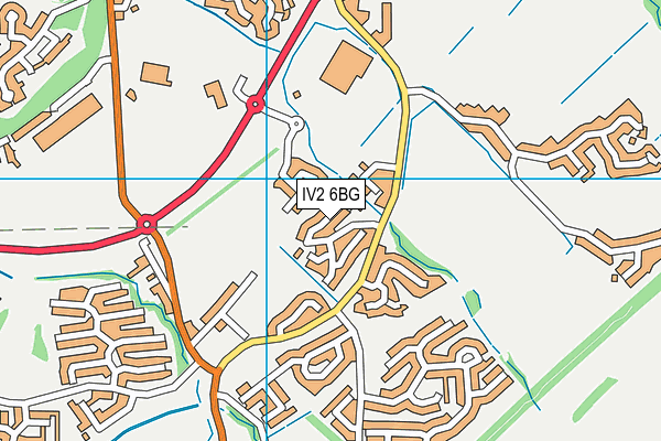 IV2 6BG map - OS VectorMap District (Ordnance Survey)