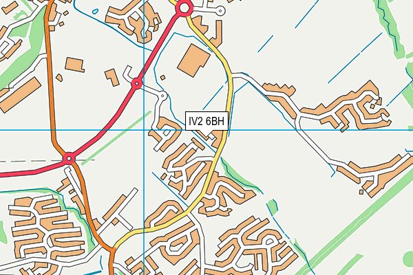 IV2 6BH map - OS VectorMap District (Ordnance Survey)