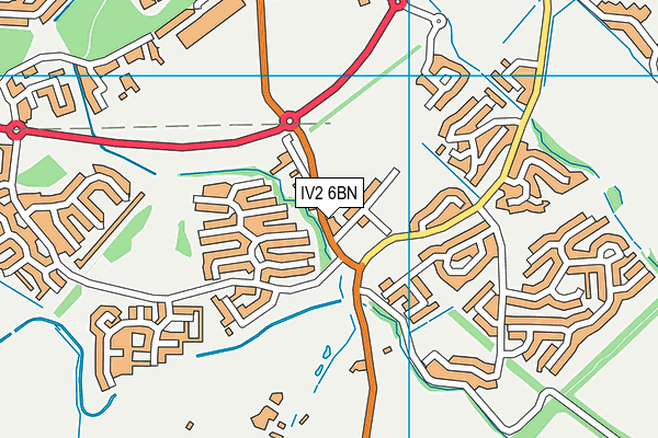 IV2 6BN map - OS VectorMap District (Ordnance Survey)