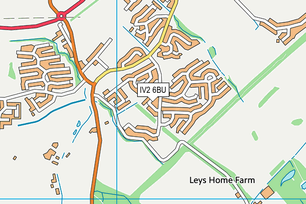 IV2 6BU map - OS VectorMap District (Ordnance Survey)