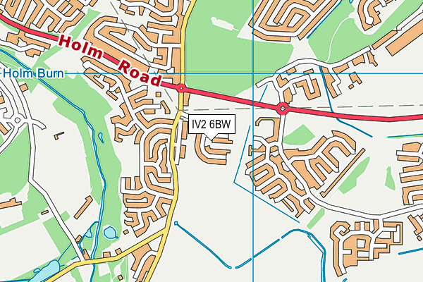 IV2 6BW map - OS VectorMap District (Ordnance Survey)
