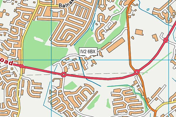 IV2 6BX map - OS VectorMap District (Ordnance Survey)