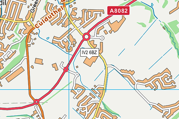 IV2 6BZ map - OS VectorMap District (Ordnance Survey)