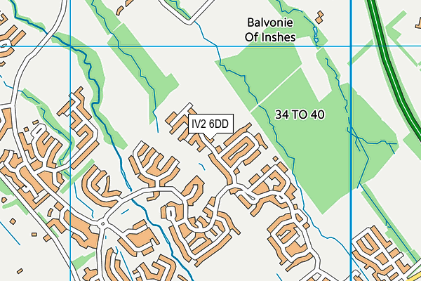 IV2 6DD map - OS VectorMap District (Ordnance Survey)