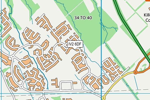IV2 6DF map - OS VectorMap District (Ordnance Survey)