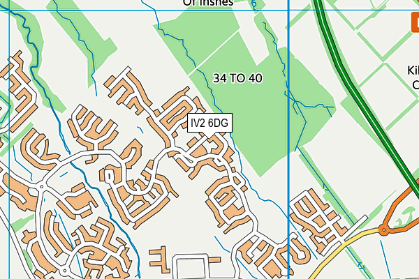 IV2 6DG map - OS VectorMap District (Ordnance Survey)