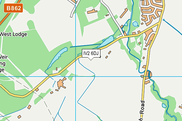 IV2 6DJ map - OS VectorMap District (Ordnance Survey)