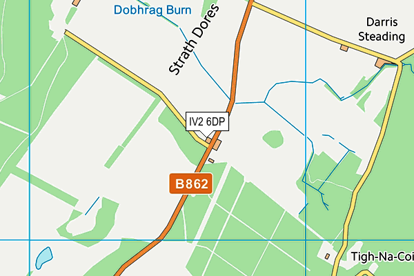 IV2 6DP map - OS VectorMap District (Ordnance Survey)