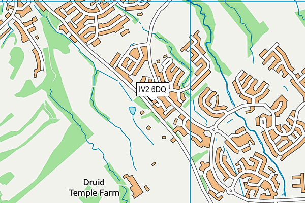 IV2 6DQ map - OS VectorMap District (Ordnance Survey)