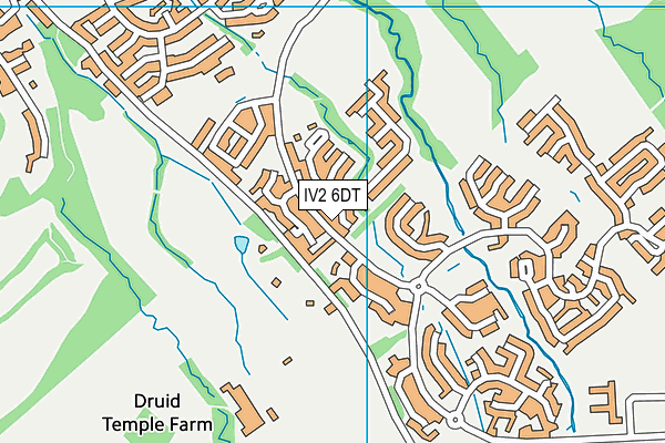 IV2 6DT map - OS VectorMap District (Ordnance Survey)