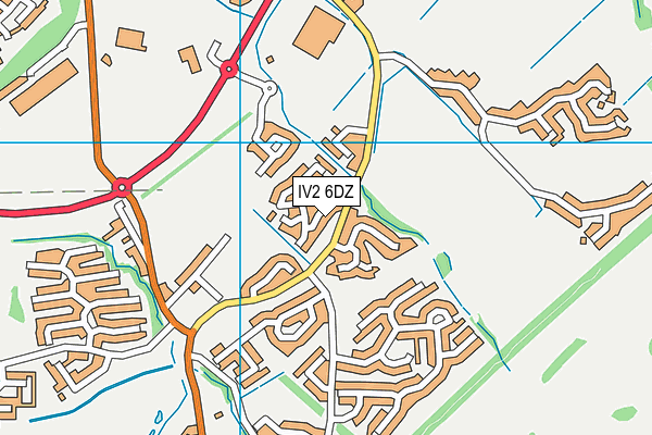 IV2 6DZ map - OS VectorMap District (Ordnance Survey)