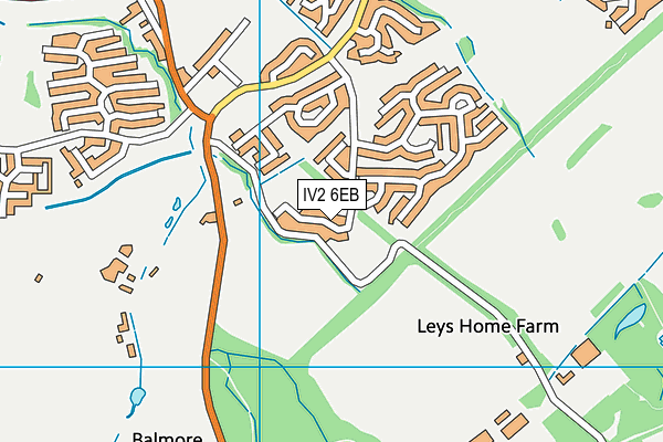 IV2 6EB map - OS VectorMap District (Ordnance Survey)