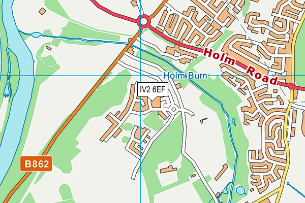 IV2 6EF map - OS VectorMap District (Ordnance Survey)