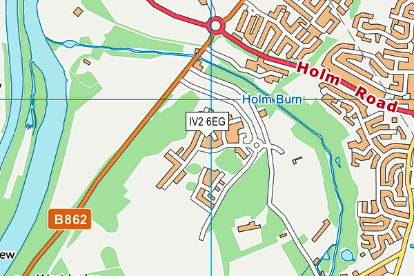 IV2 6EG map - OS VectorMap District (Ordnance Survey)