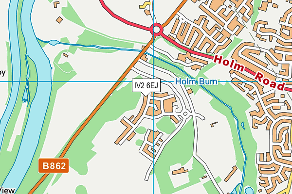 IV2 6EJ map - OS VectorMap District (Ordnance Survey)