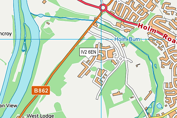 IV2 6EN map - OS VectorMap District (Ordnance Survey)