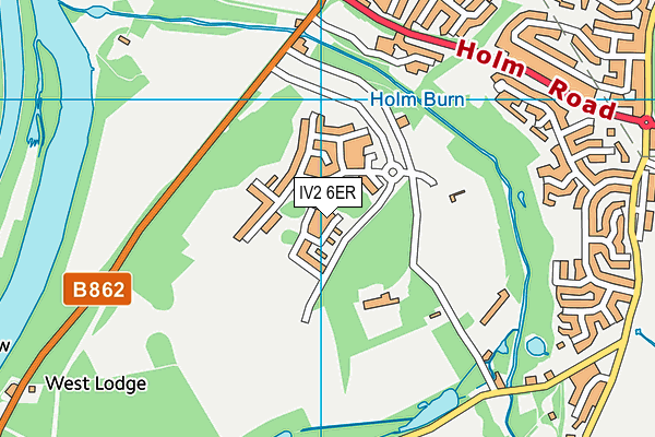 IV2 6ER map - OS VectorMap District (Ordnance Survey)