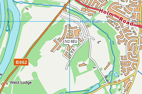 IV2 6EU map - OS VectorMap District (Ordnance Survey)