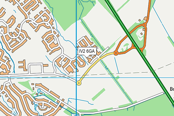 IV2 6GA map - OS VectorMap District (Ordnance Survey)