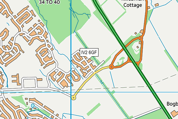 IV2 6GF map - OS VectorMap District (Ordnance Survey)