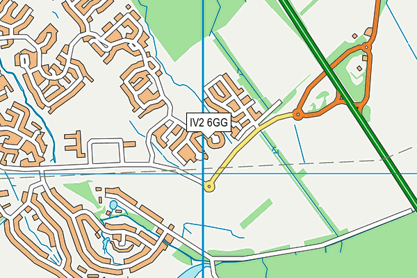 IV2 6GG map - OS VectorMap District (Ordnance Survey)