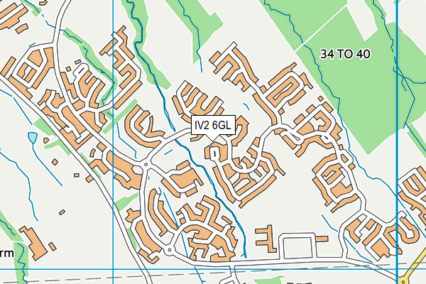 IV2 6GL map - OS VectorMap District (Ordnance Survey)