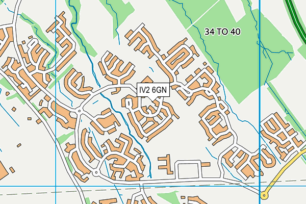 IV2 6GN map - OS VectorMap District (Ordnance Survey)