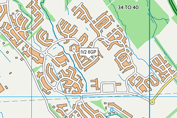 IV2 6GP map - OS VectorMap District (Ordnance Survey)