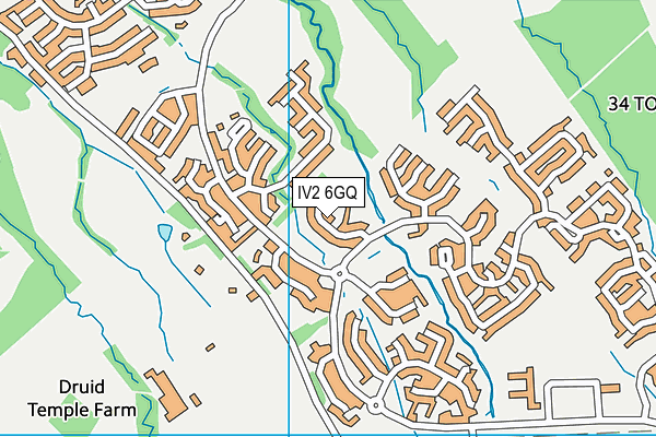 IV2 6GQ map - OS VectorMap District (Ordnance Survey)