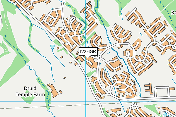IV2 6GR map - OS VectorMap District (Ordnance Survey)