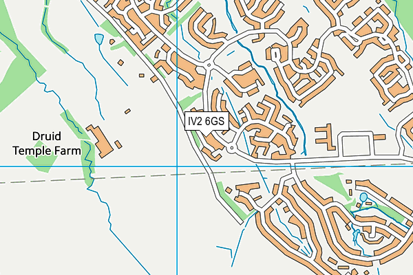 IV2 6GS map - OS VectorMap District (Ordnance Survey)