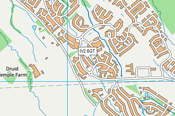 IV2 6GT map - OS VectorMap District (Ordnance Survey)