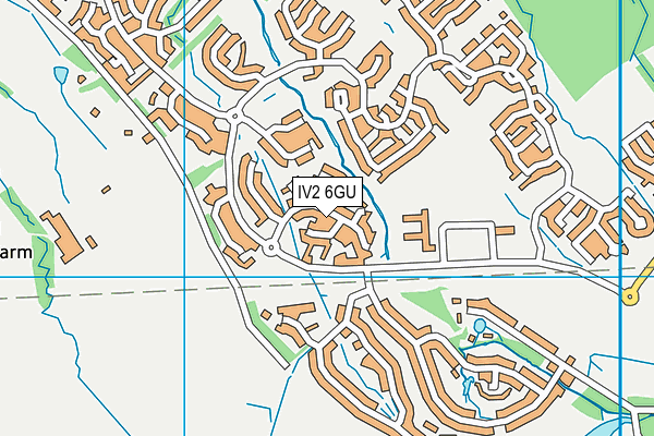 IV2 6GU map - OS VectorMap District (Ordnance Survey)