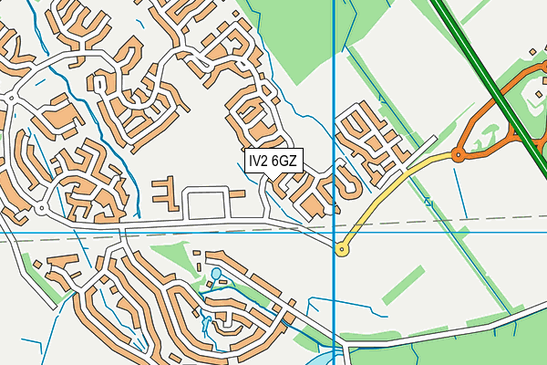 IV2 6GZ map - OS VectorMap District (Ordnance Survey)