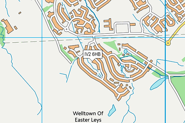 IV2 6HB map - OS VectorMap District (Ordnance Survey)