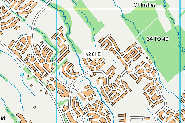 IV2 6HE map - OS VectorMap District (Ordnance Survey)