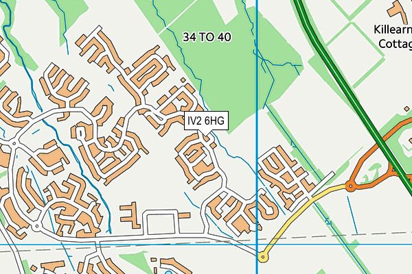 IV2 6HG map - OS VectorMap District (Ordnance Survey)